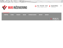 Tablet Screenshot of mvoinzenjering.com